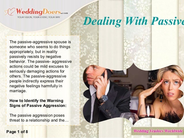 How To Deal With Passive Aggressive Wife How To Deal With Passive Aggressive Wife